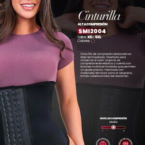 New Stagmi Colombianas Faja SMI2004 Waist Trainer con Algas Marinas Seaweed 2XL!